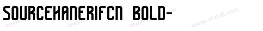 sourcehanerifCN bold字体转换